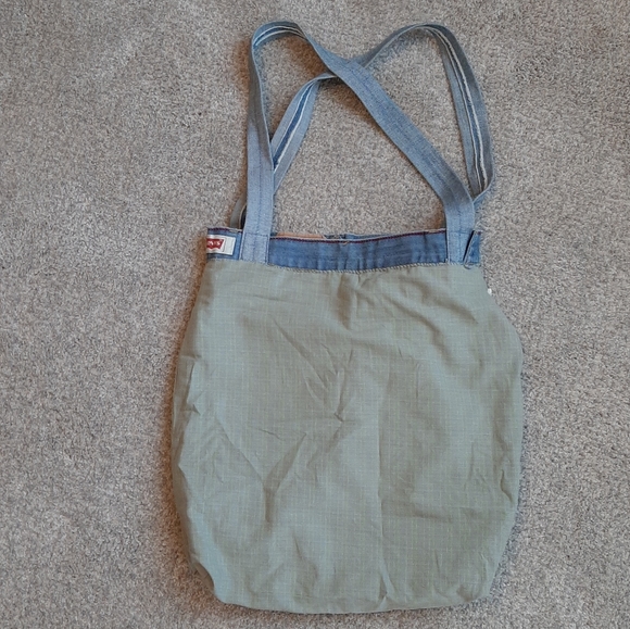 Levi's Jeans Bag Boho Shoulder Tote Custom Handmade Cotton Lined - Picture 7 of 15